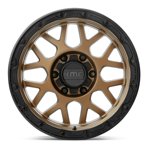 KMC Km535 Grenade Off-Road 17X9 6X135 -12MM Matte Bronze W/ M-Black Lip