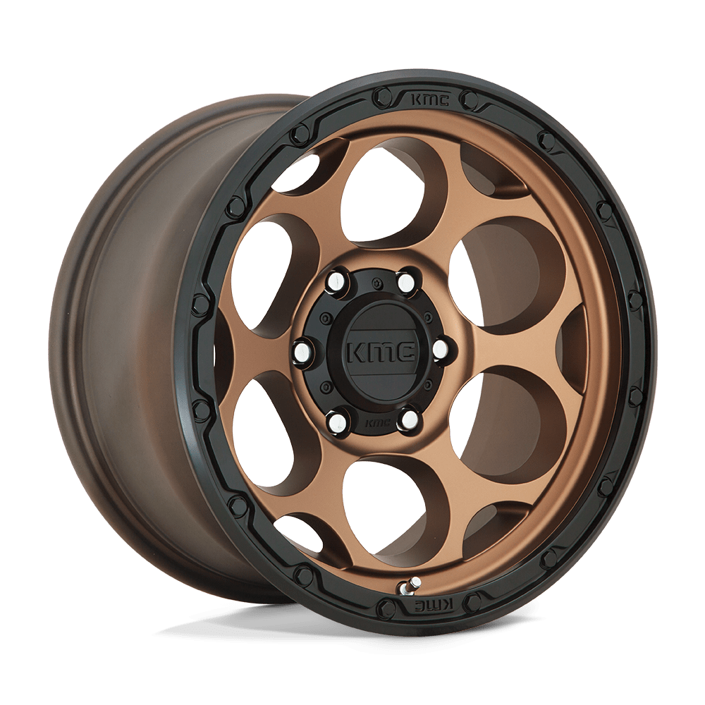 KMC Km541 Dirty Harry 17X8.5 5X127 +18MM Matte Bronze W/ Black Lip
