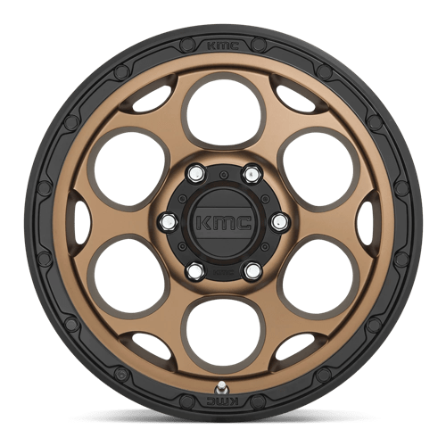 KMC Km541 Dirty Harry 17X9 5X127 -12MM Matte Bronze W/ Black Lip