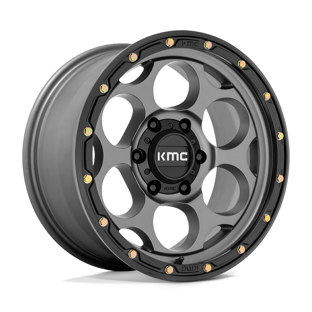 KMC Km541 Dirty Harry 20X9 5X127 +0MM Satin Gray W/ Black Lip