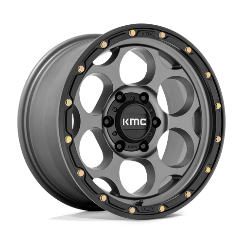 KMC Km541 Dirty Harry 17X8.5 6X139.7 +0MM Satin Gray W/ Black Lip
