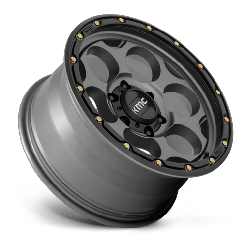 KMC Km541 Dirty Harry 17X8.5 6X139.7 +0MM Satin Gray W/ Black Lip