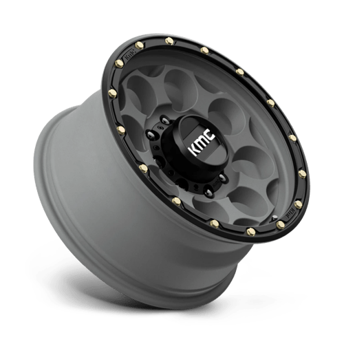 KMC Km541 Dirty Harry 17X8.5 8X165.1 +0MM Satin Gray W/ Black Lip