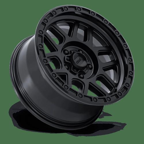 KMC Km544 Mesa 17X9 5X127 -12MM Satin Black W/ Gloss Black Lip