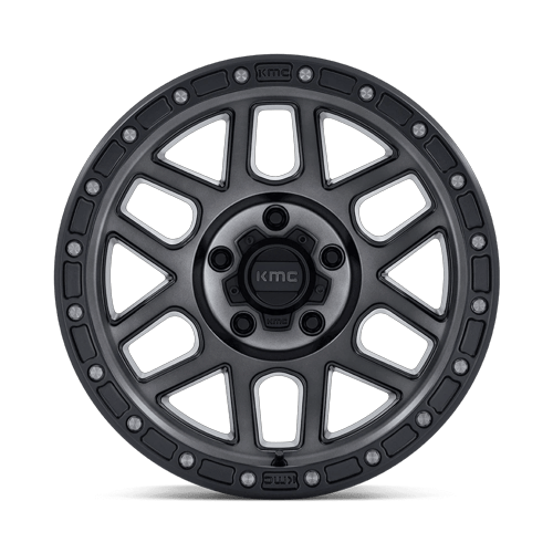 KMC Km544 Mesa 17X9 5X127 -12MM Satin Black W/ Gray Tint