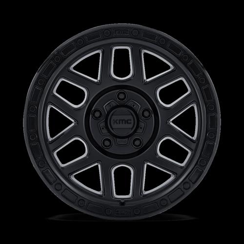 KMC Km544 Mesa 17X9 5X127 +18MM Satin Black W/ Gloss Black Lip