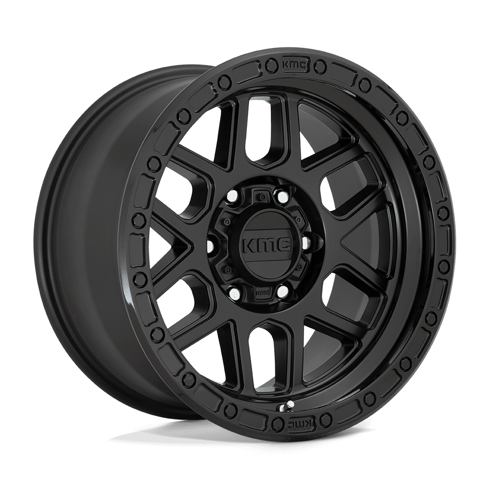 KMC Km544 Mesa 17X9 8X170 +18MM Satin Black W/ Gloss Black Lip