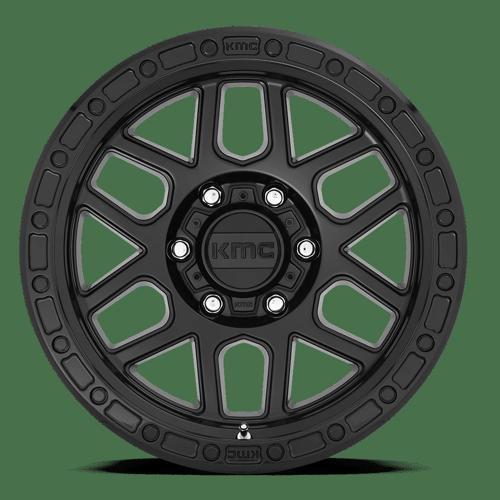 KMC Km544 Mesa 17X9 6X139.7 -12MM Satin Black W/ Gloss Black Lip
