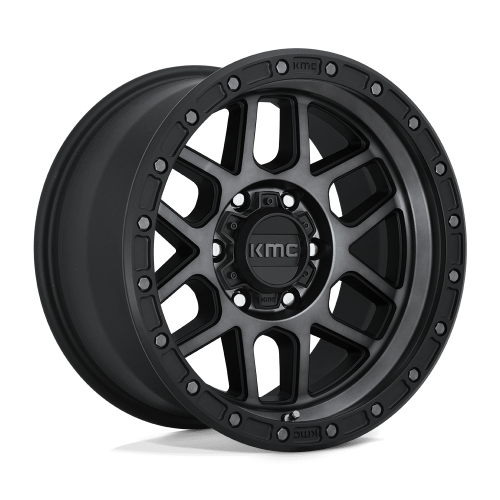 KMC Km544 Mesa 20X9 8X180 +0MM Satin Black W/ Gray Tint