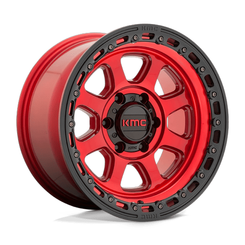 KMC Km548 Chase 18X9 8X170 +0MM Candy Red W/ Black Lip