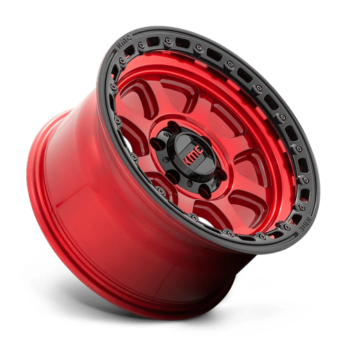 KMC Km548 Chase 20X9 6X139.7 +18MM Candy Red W/ Black Lip