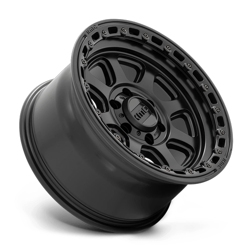 KMC Km548 Chase 20X9 5X127 +0MM Satin Black W/ Gloss Black Lip