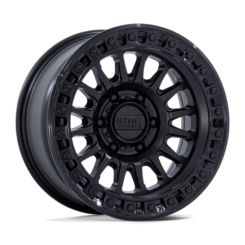 KMC Km552 Ims 20X9 8X180 +18MM Matte Black W/ Gloss Black Lip