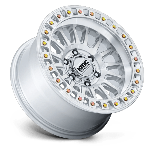 KMC Km552 Ims 18X9 6X139.7 +0MM Gloss Silver W/ Machined Face