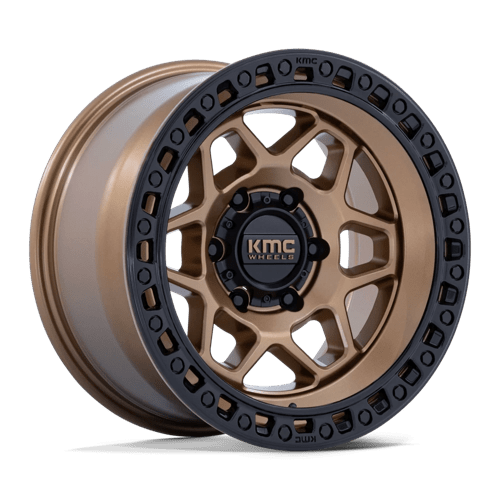 KMC Km553 Torx 17X9 6X139.7 -12MM Matte Bronze W Gloss Black Lip