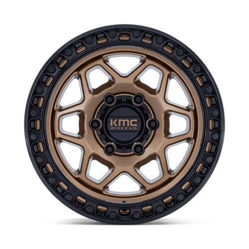 KMC Km553 Torx 17X8.5 6X139.7 +0MM Matte Bronze W Gloss Black Lip