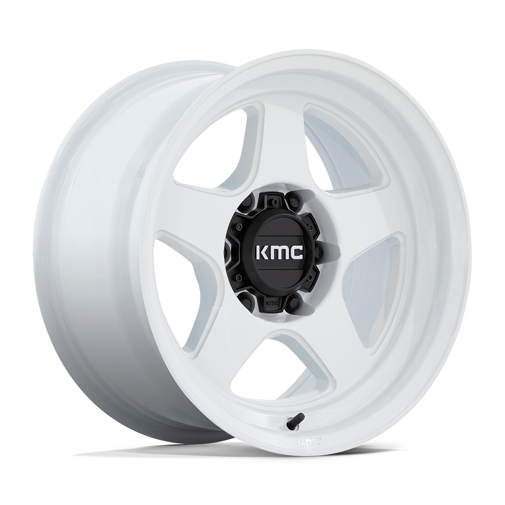 KMC Km728 Lobo 17X8.5 6X139.7 -10MM Gloss White