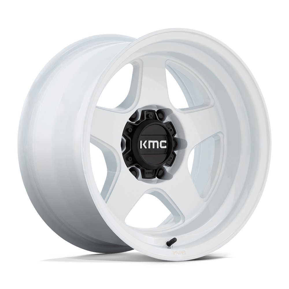 KMC Km728 Lobo 17X9 5X127 -38MM Gloss White