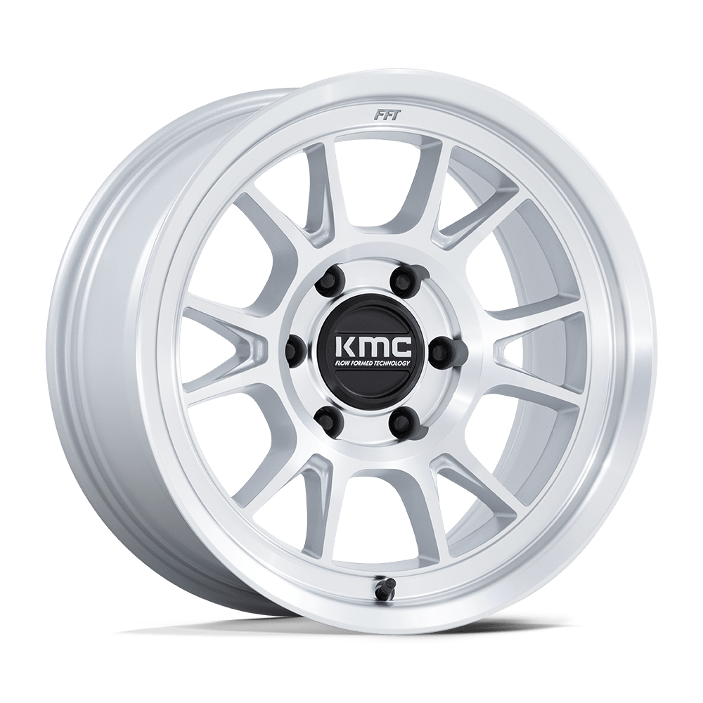 KMC Km729 Range 17X8.5 6X135 +0MM Gloss Silver W/ Machined Face