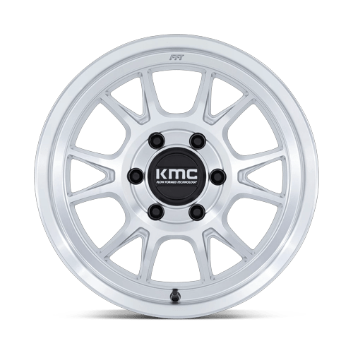 KMC Km729 Range 17X8.5 6X135 +0MM Gloss Silver W/ Machined Face