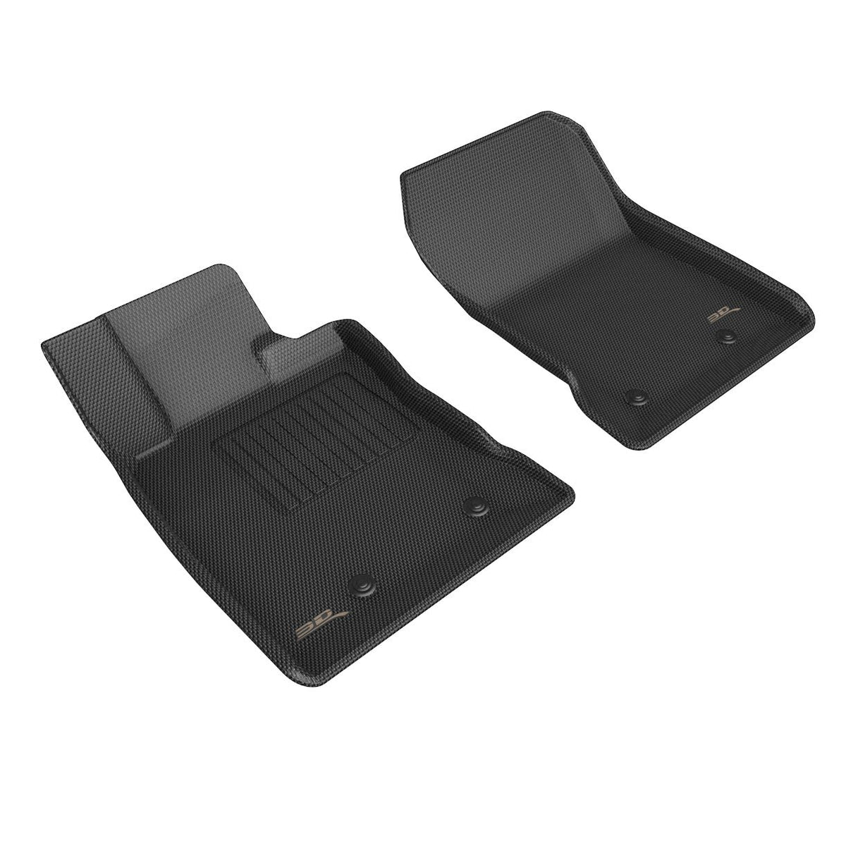 3D MAXpider 22+ Toyota GR86 / Subaru BRZ Kagu Black Floor Mat - Row 1 - L1TY28311509