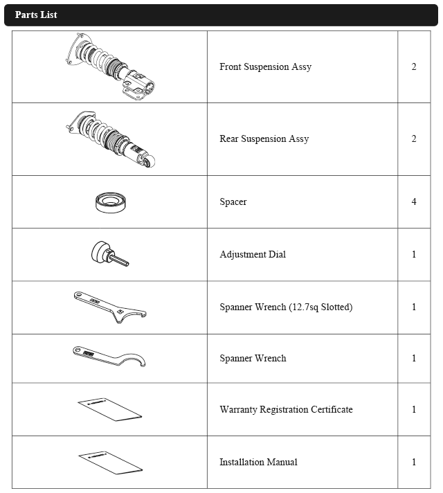 HKS Hipermax R GRB/GVB Full Kit - 80310-AF001