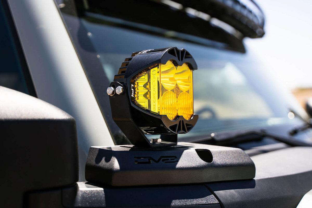 DV8 Offroad - 2021-22 Ford Bronco A-Pillar Pod Light Mounts? - LBBR-02