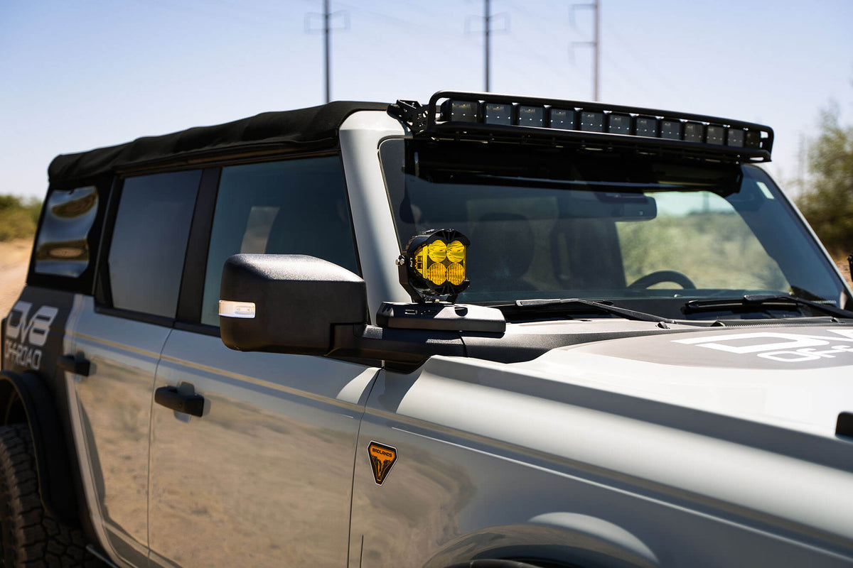 DV8 Offroad - 2021-22 Ford Bronco A-Pillar Pod Light Mounts? - LBBR-02