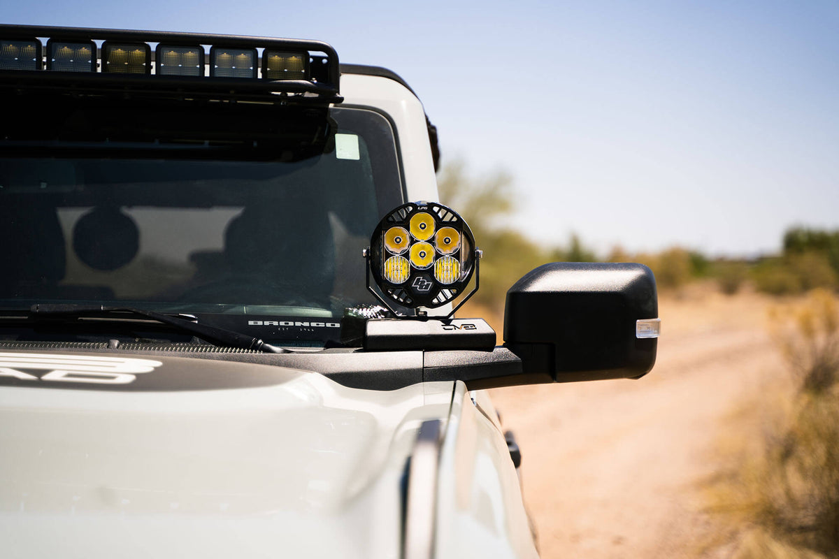 DV8 Offroad - 2021-22 Ford Bronco A-Pillar Pod Light Mounts? - LBBR-02