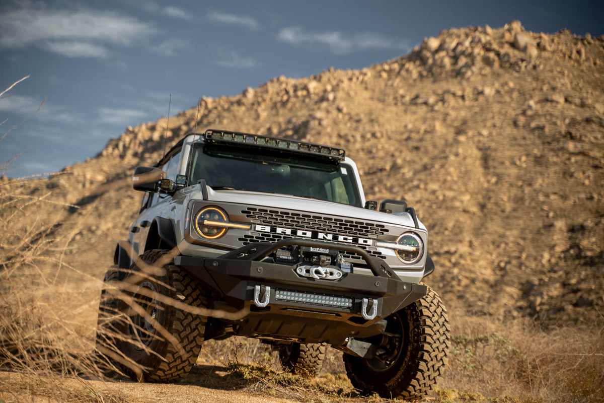 DV8 Offroad - Ford Bronco A-Pillar Dual Light Pod Drop Mounts - LBBR-08