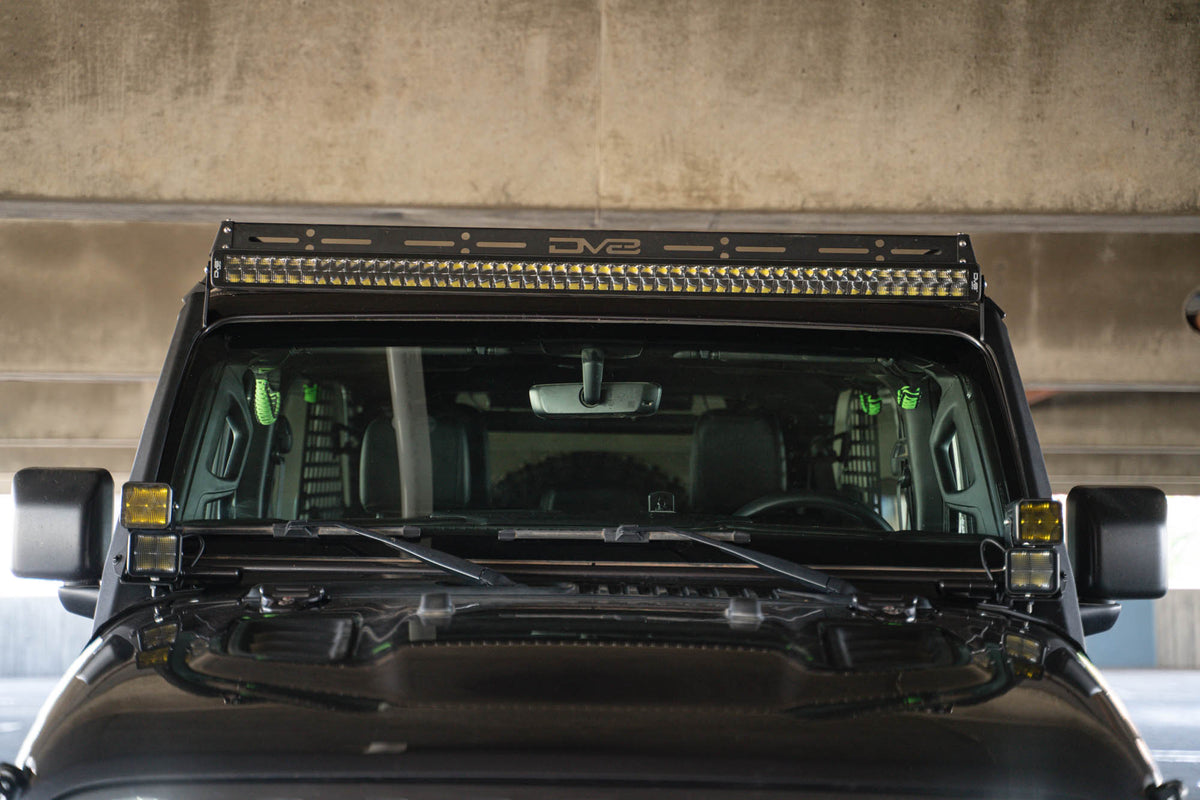 DV8 Offroad - Jeep Wrangler JL & Gladiator JT Light Bar Mount - LBJL-10