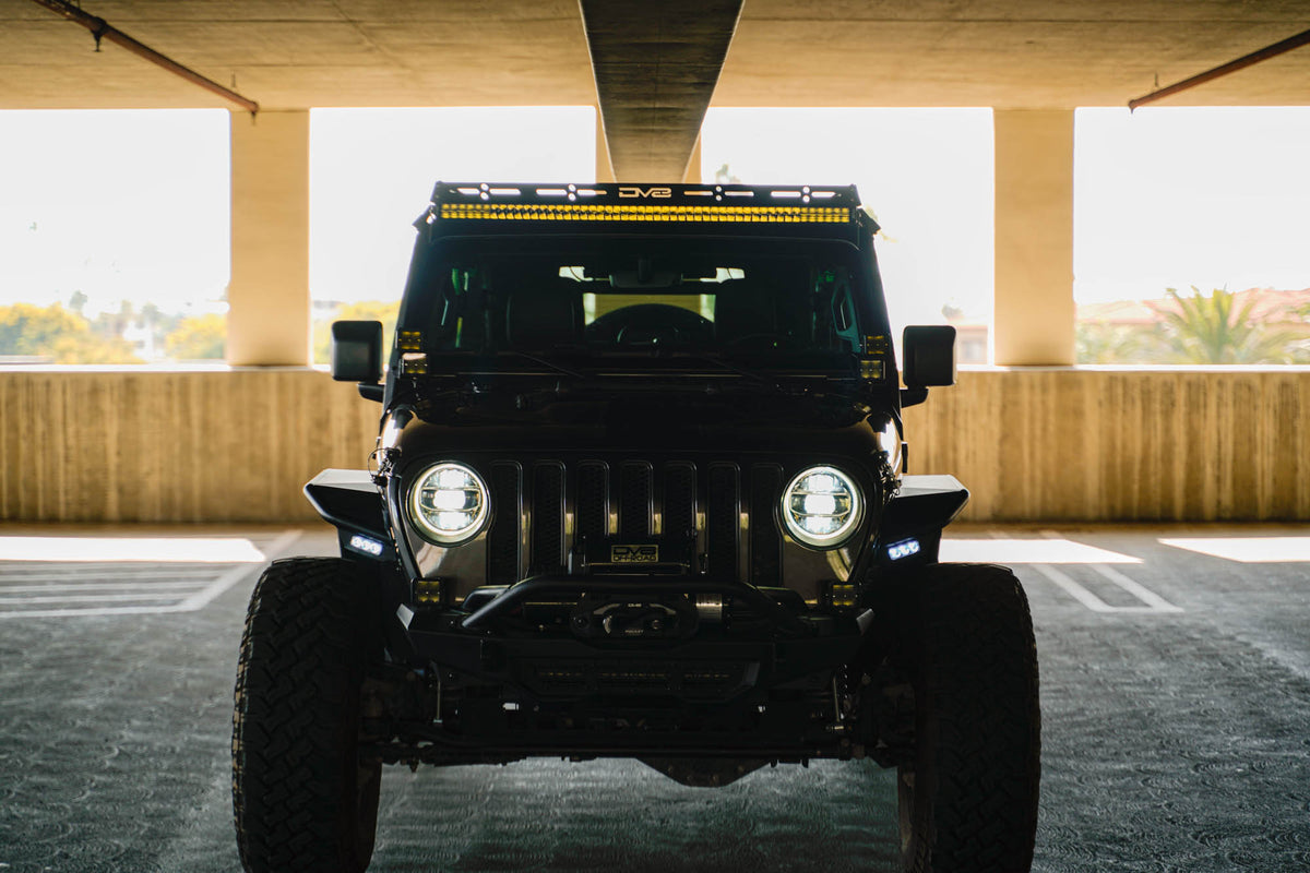 DV8 Offroad - Jeep Wrangler JL & Gladiator JT A-Pillar Dual Light Pod Mounts - LBJL-11