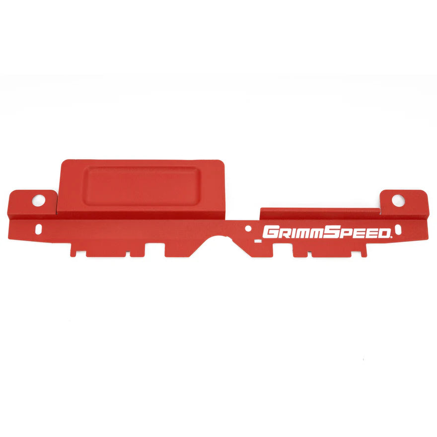 GrimmSpeed 05-09 Subaru Legacy/Outback Radiator Shroud w/Tool Tray - Textured Red - 096032