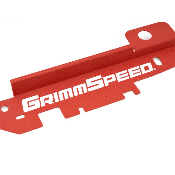 GrimmSpeed 05-09 Subaru Legacy/Outback Radiator Shroud w/Tool Tray - Textured Red - 096032