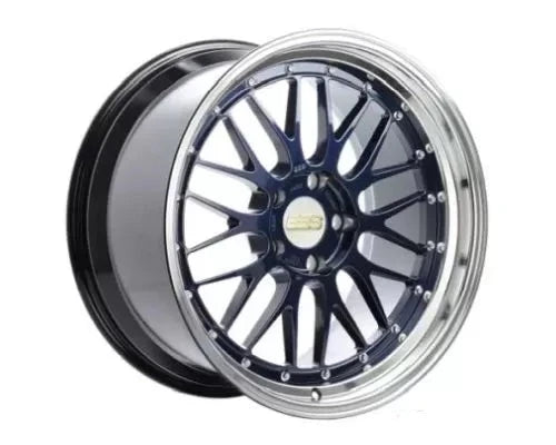 BBS LM 20x10 5x112 ET22 Navy Blue / Diamond Cut Lip Wheel 82mm PFS/Clip Required - LM436NB-BKBD by BBS