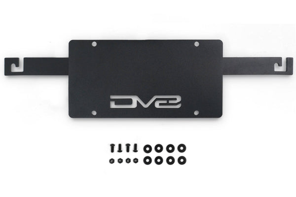 DV8 Offroad - Ford Bronco Capable Bumper Front License Plate Mount - LPBR-04