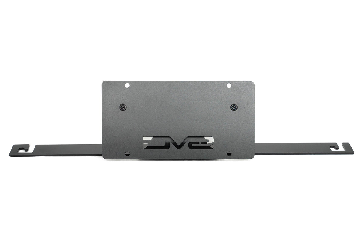 DV8 Offroad - Ford Bronco Capable Bumper Slanted Front License Plate Mount - LPBR-05