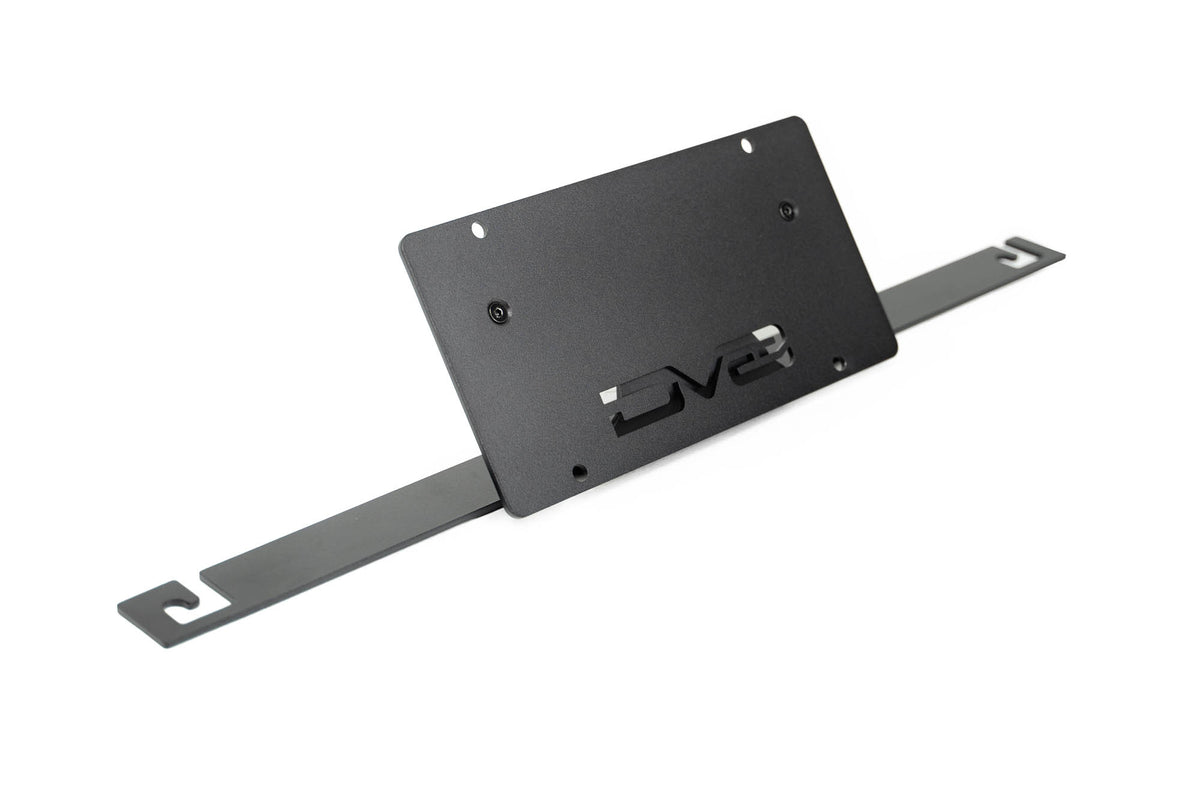 DV8 Offroad - Ford Bronco Capable Bumper Slanted Front License Plate Mount - LPBR-05