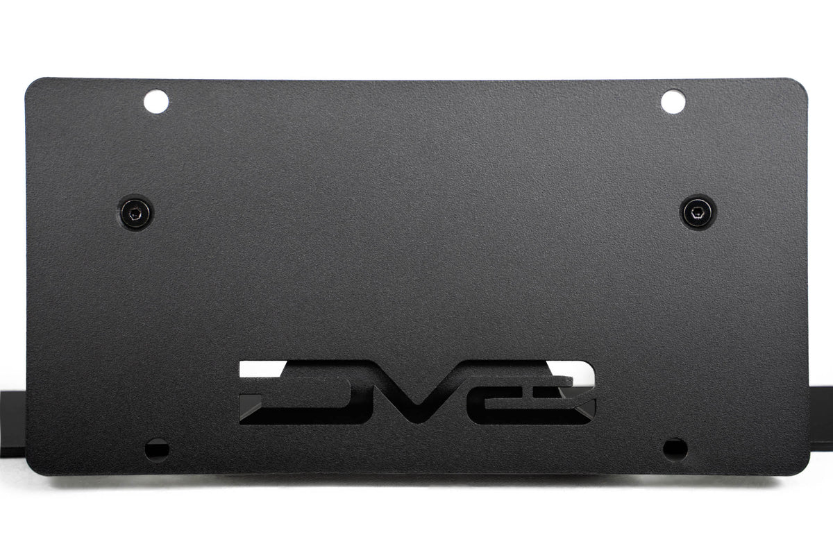 DV8 Offroad - Ford Bronco Capable Bumper Slanted Front License Plate Mount - LPBR-05