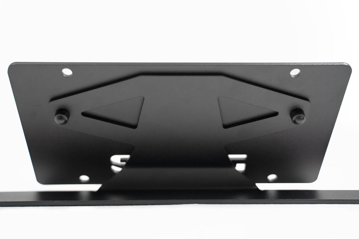 DV8 Offroad - Ford Bronco Capable Bumper Slanted Front License Plate Mount - LPBR-05