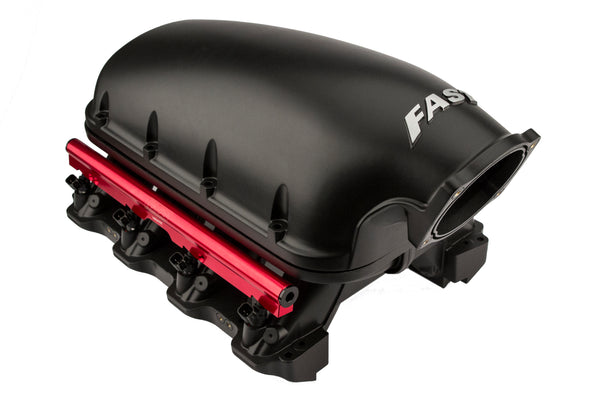 FAST LSXHR 103mm Black Polymer Rectangular Port LS7 Intake Manifold - 146204 for 2006-2013 Chevrolet Corvette - front view