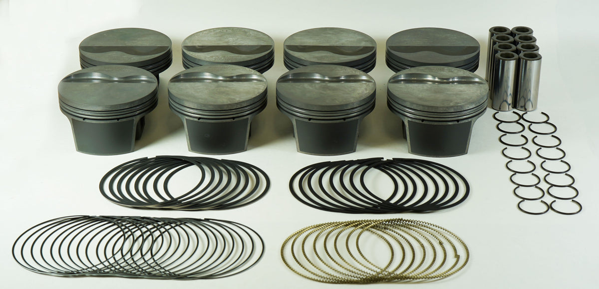Mahle MS Piston Set GM LS 347ci 3.908in Bore 3.622in Stk 6.098in Rod .945 Pin -4cc 10.1 CR Set of 8 - 930217608