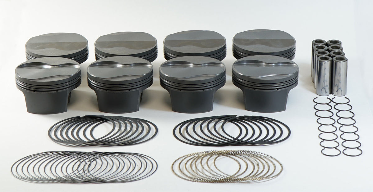 Mahle MS Piston Set GM LS 365ci 4.005in Bore 3.622stk 6.125in Rod 0.927 Pin 2cc 10.5 CR Set of 8 - 197719205