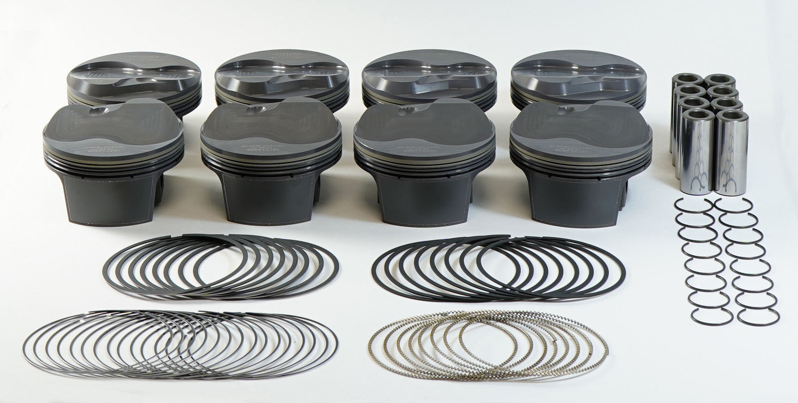Mahle MS Piston Set GM LS 365ci 4.005in Bore 3.622stk 6.125in Rod .927 Pin 12cc 11.9 CR Set of 8 - 197714805