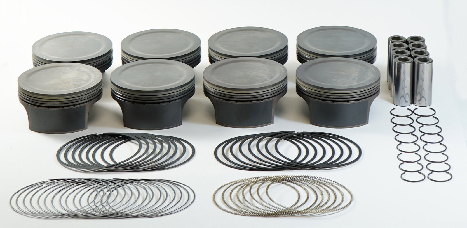 Mahle MS LS Piston Set 378ci 4.075in Bore 3.622 Stroke 6.125 Rod -4.5cc 10.0 CR - Set of 8 - 197813875