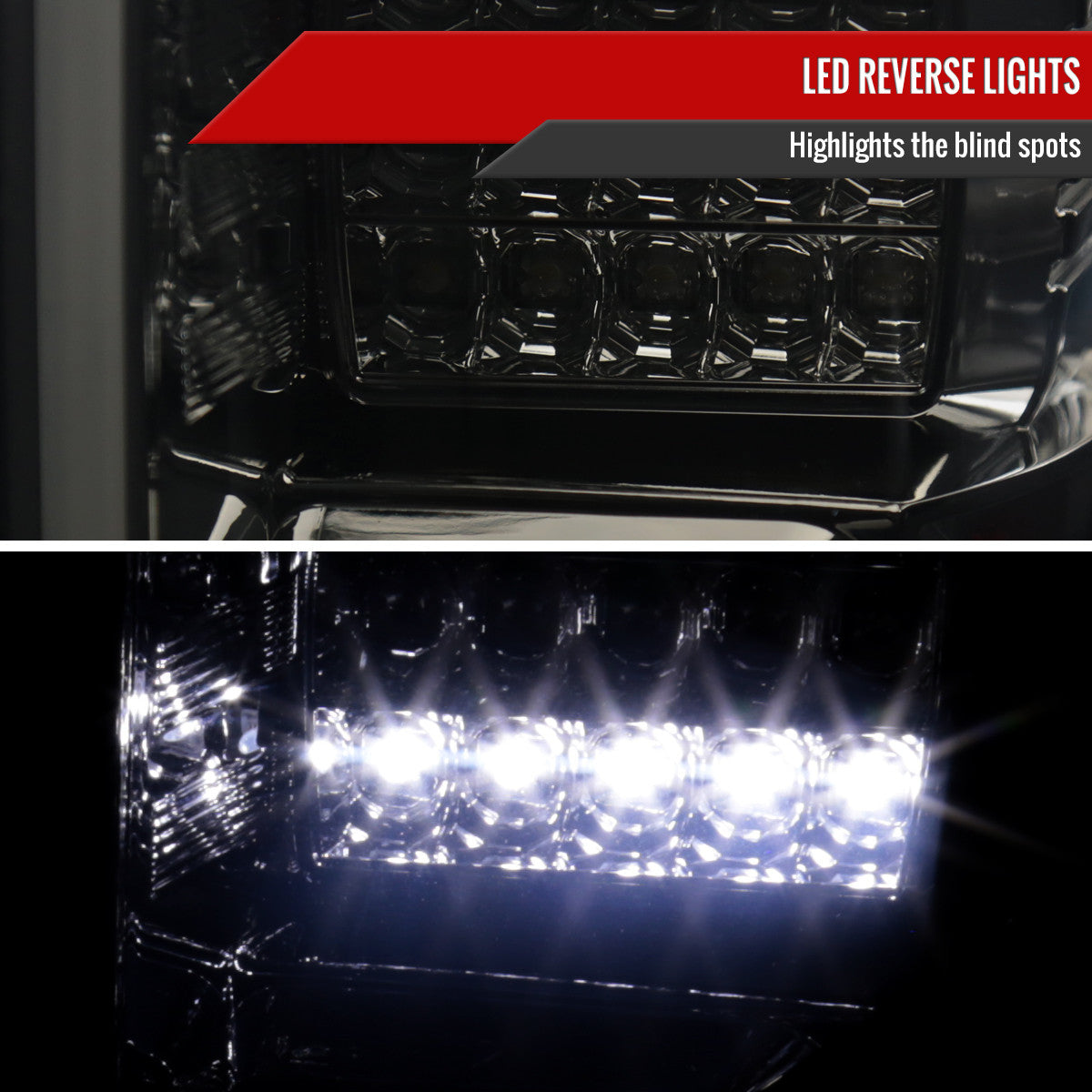 Spec-D Tuning - 2015-2017 Ford F-150 LED Tail Lights ( Chrome Housing/Smoked Lens) - LT-F15015GLED-TM