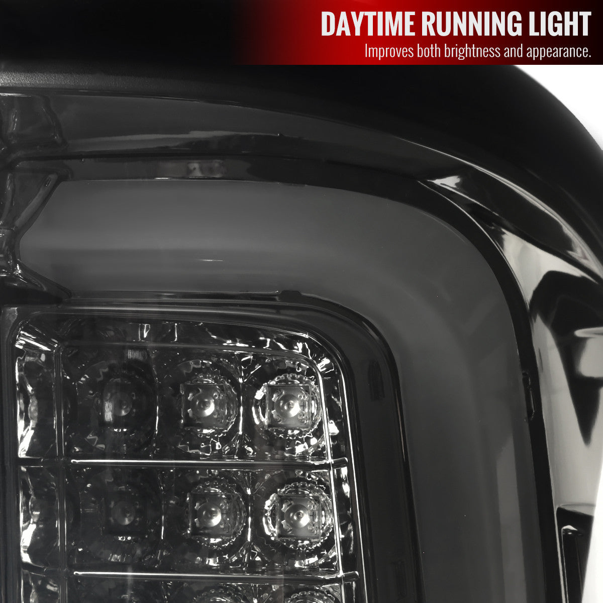 Spec-D Tuning - 2014-2018 GMC Sierra 1500/2500HD/3500HD LED Tail Lights (Chrome Housing/Smoked Lens) - LT-SIE14GLED-TM