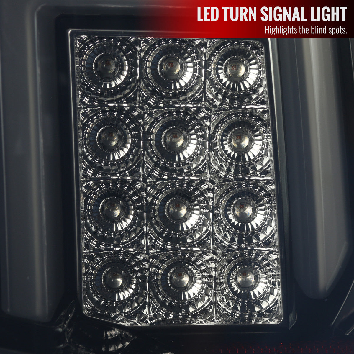 Spec-D Tuning - 2014-2019 Chevrolet Silverado 1500/ 2015-2019 Silverado 2500HD 3500HD GMC Sierra 3500HD LED Tail Lights (Glossy Black Housing/Smoked Lens) - LT-SIV14BBLED-TM