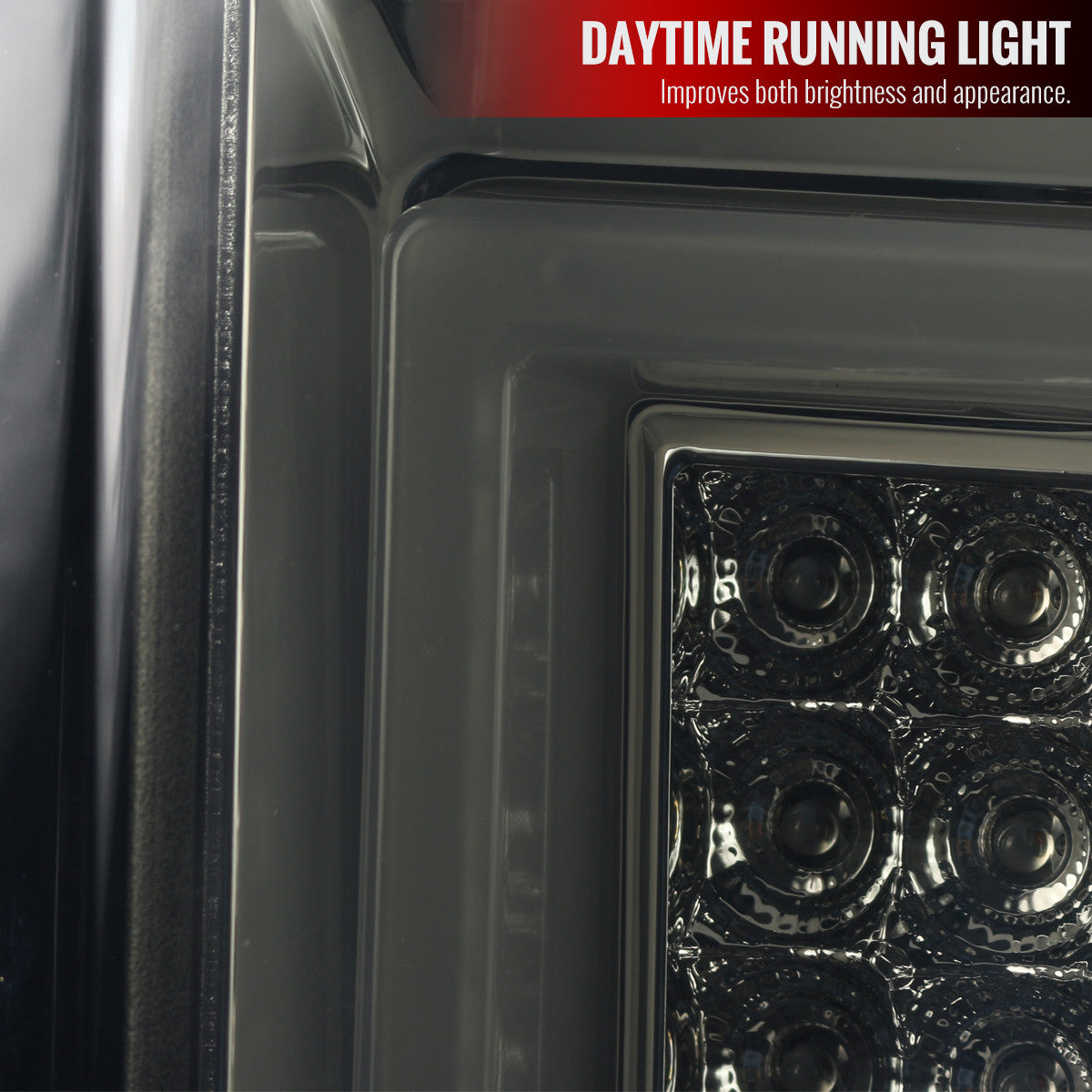 Spec-D Tuning - 2014-2019 Chevrolet Silverado 1500/ 2015-2019 Silverado 2500HD 3500HD GMC Sierra 3500HD LED Tail Lights (Chrome Housing/Smoked Lens) - LT-SIV14GLED-TM