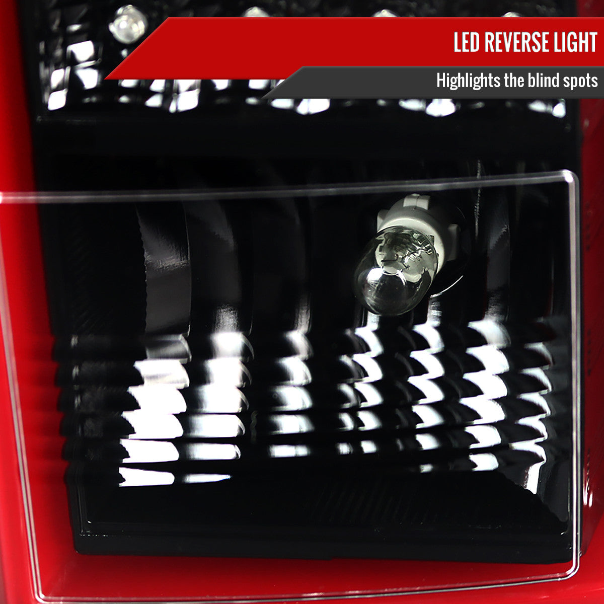 Spec-D Tuning - 2015-2020 Chevrolet Tahoe/Suburban LS LT LTZ Premier LED Tail Lights (Jet Black Housing/Clear Lens) - LT-TAH15BKLED-TM
